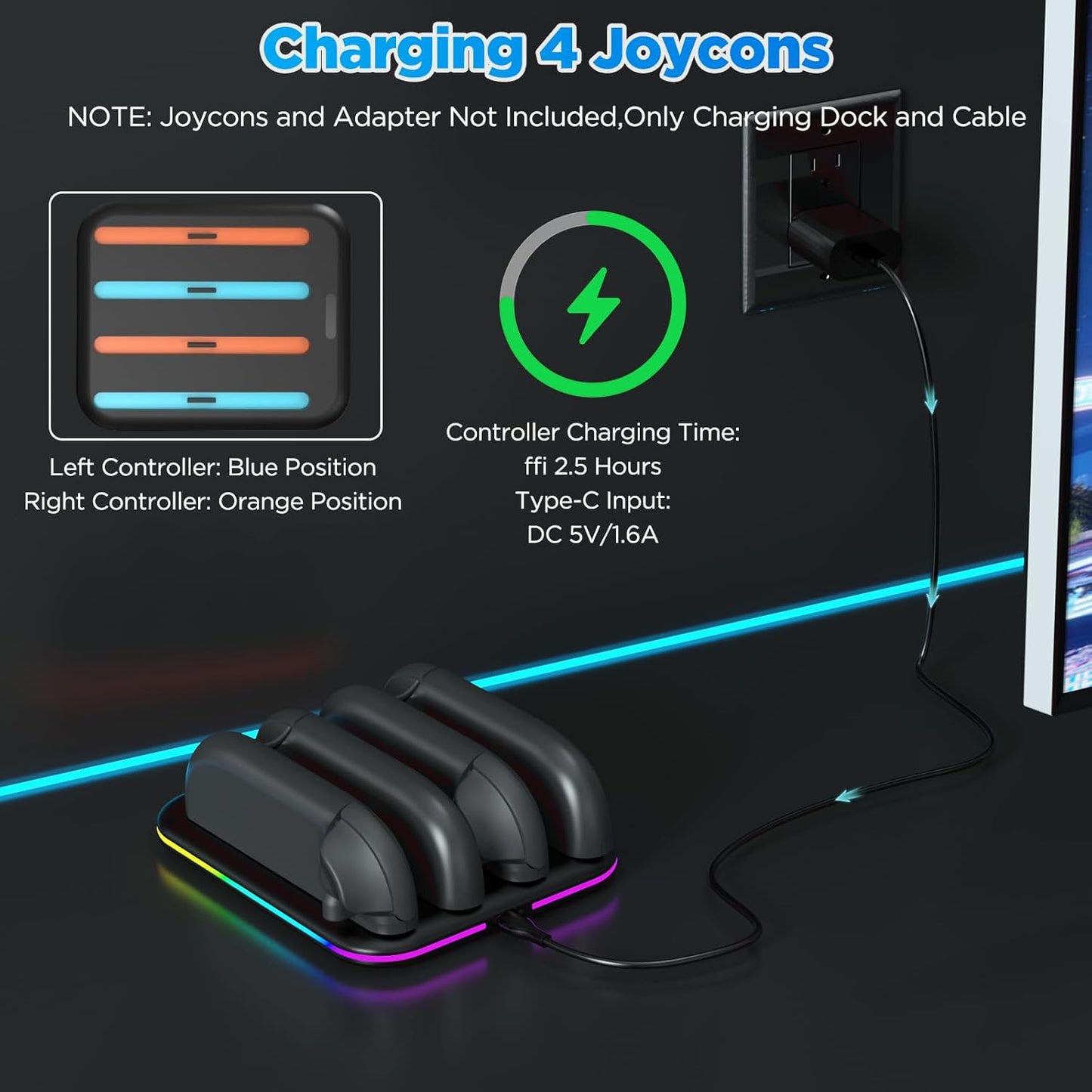 Anpress 15-in-1 Switch 2 Accessories Bundle Gift Kit for NS Switch 2 With Carrying Case, Protective Case, PlayStand, 2 Steering Wheels, Joycons Charging Dock, Screen Protector, 2 Joycons Grip,TPU Case