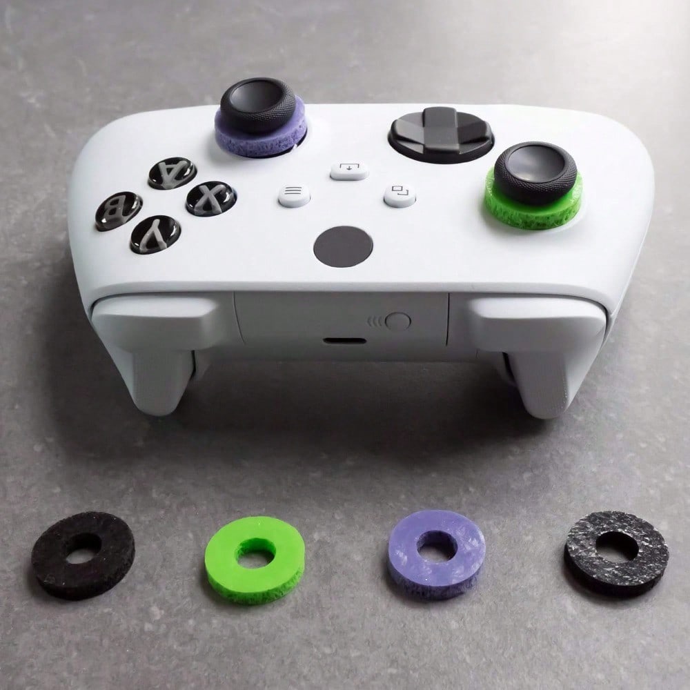Precision Rings | Aim Assist Motion Control for PS4, PS5, Xbox One, XBX, Switch Pro & Scuf Controller (Black/Purple/Green)