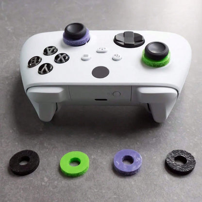 Precision Rings | Aim Assist Motion Control for PS4, PS5, Xbox One, XBX, Switch Pro & Scuf Controller (Black/Purple/Green)