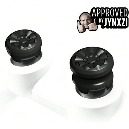 FPS Freek Galaxy Black for PlayStation 4 and PlayStation 5 | Performance Thumbsticks | 1 High-Rise, 1 Mid-Rise | Black (Limited Edition)