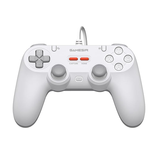 GameSir Tegenaria Lite Wired Controller for PC , Wired 1000Hz Polling Rate, Hall Effect Joysticks and 2 Remappable Buttons, Dual Vibration , Turbo, PC Gaming Controller for Steam/Android/iOS/Switch ( Grey) Console Smartphone
