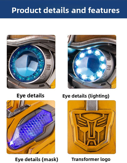 Transformers Bumblebee wearable Helmet English Voice Control (Upgraded Version Collectable)