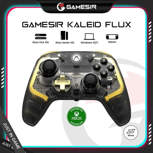 GameSir Kaleid Flux Wired RGB Controller for Xbox Series X|S, Xbox One, Windows 10/11 & Steam, Anti-Drift Gamepad with Precision Hall Effect Sticks Console Smartphone