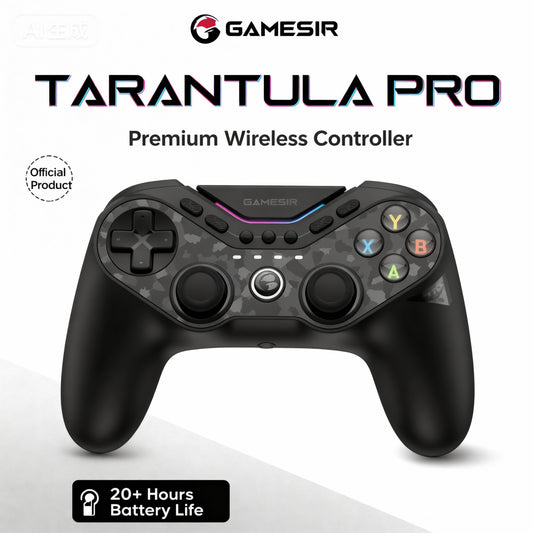 GameSir Tarantula Pro (Not for Xbox) Wireless Controller for PC/Switch/iOS/Android - ABXY Layout Switching, Anti-Drift TMR Sticks, 9 Mappable Buttons, RGB Lighting, 1200mAh Console Smartphone