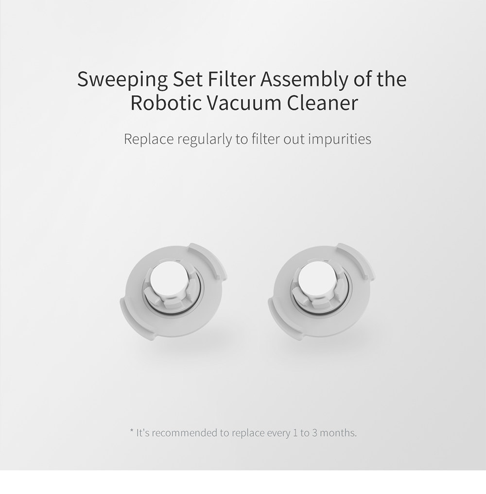2PCS Original Xiaomi Robotic Vacuum Cleaner Side Brushes for Xiaomi Robotic Vacuum Cleaner/Xiaomi Robotic Vacuum Cleaner 2