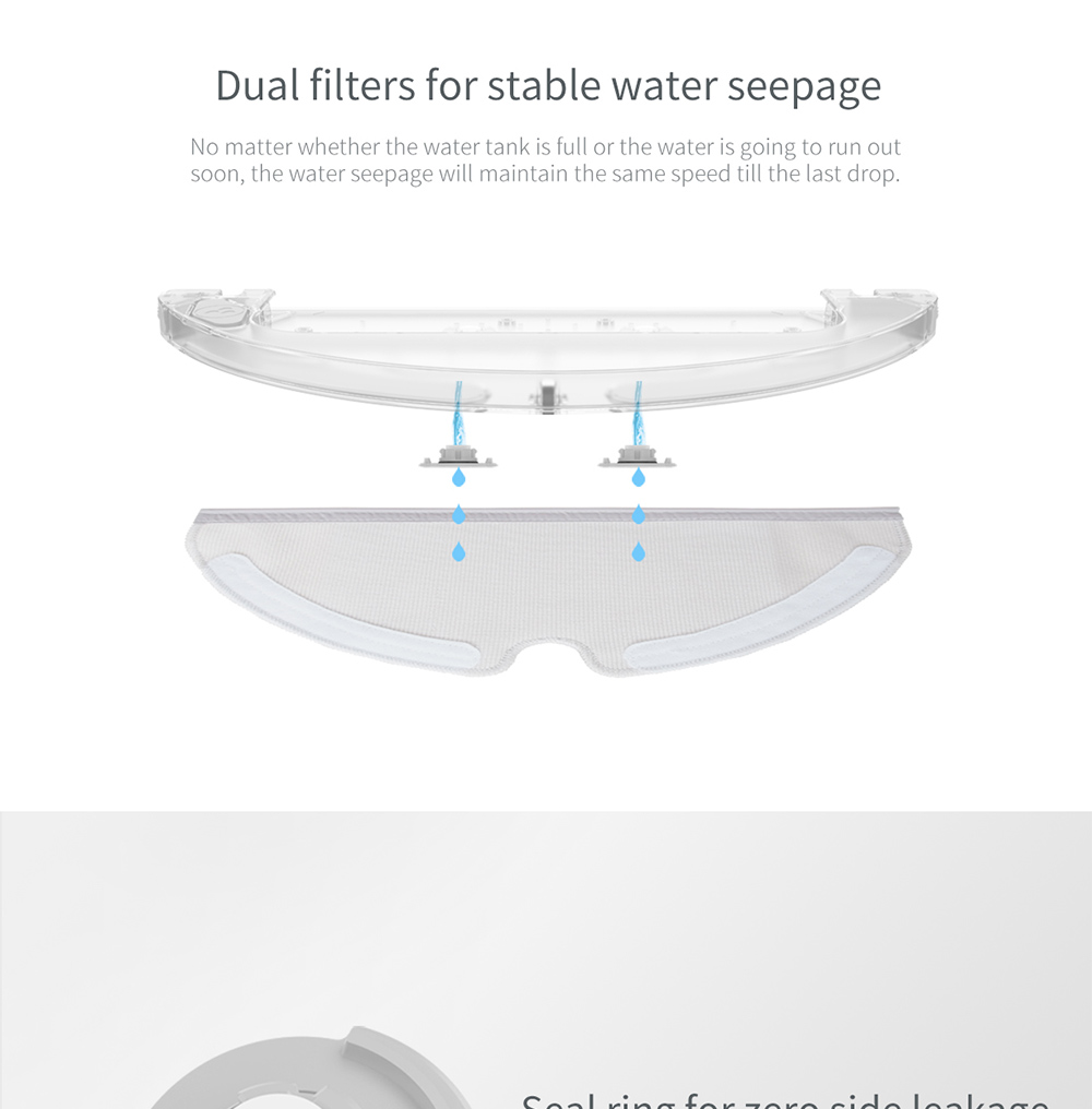 2PCS Original Xiaomi Robotic Vacuum Cleaner Side Brushes for Xiaomi Robotic Vacuum Cleaner/Xiaomi Robotic Vacuum Cleaner 2