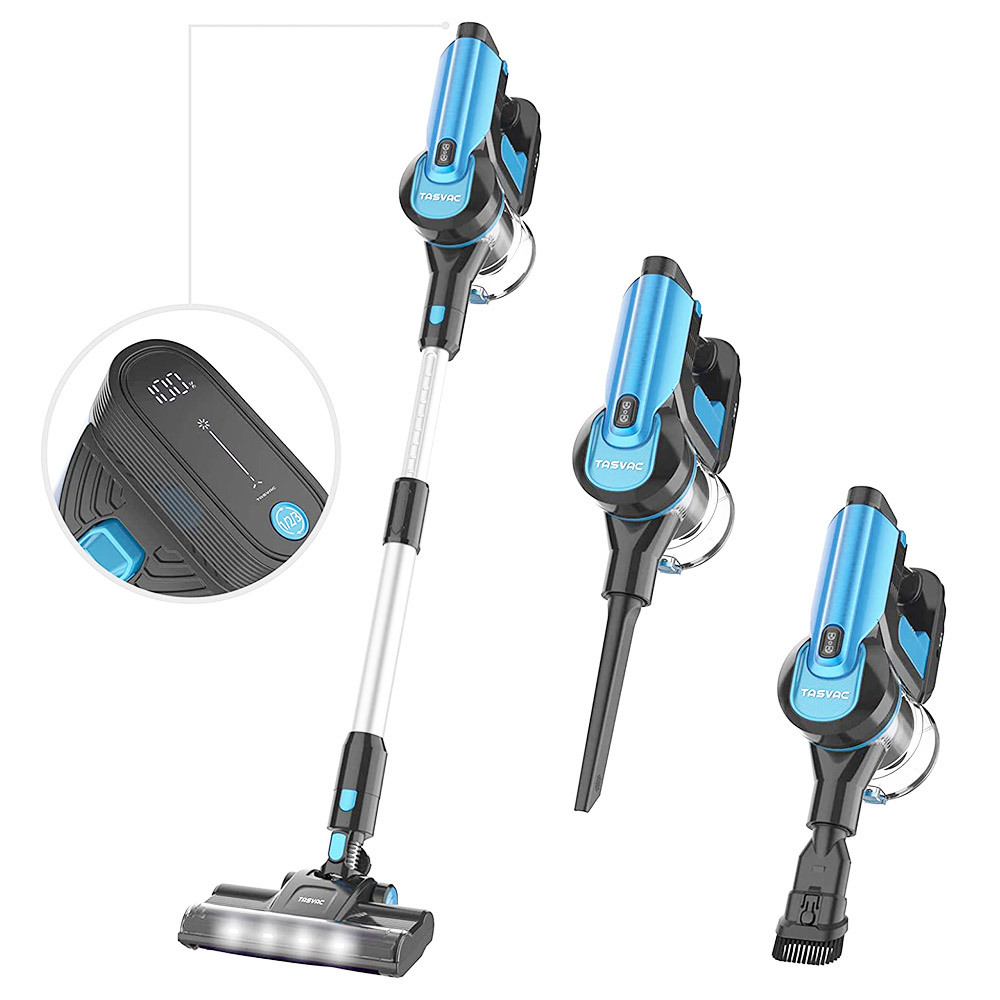 TASVAC S8 Cordless Vacuum Cleaner 23KPa Strong Suction with Washable HEPA Filter Suitable for Family Cars Pet Hair Carpe