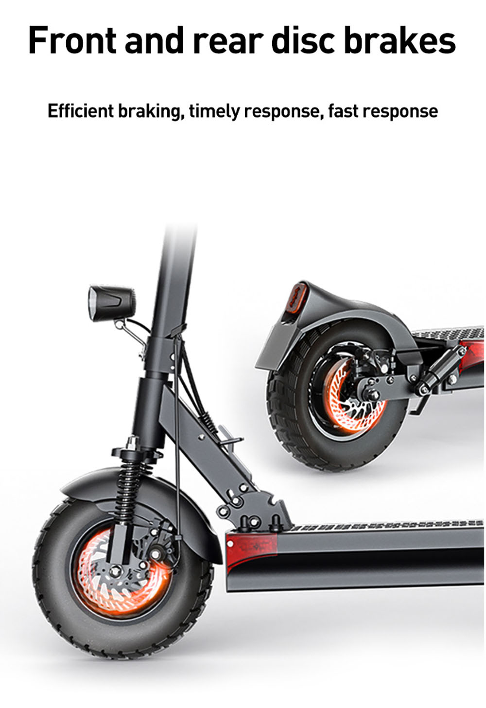 JOYOR Y6-S Electric Scooter 18Ah Battery 500W Motor Up to 60KM Range 10 Inch Wheel 40Km/h Max Speed