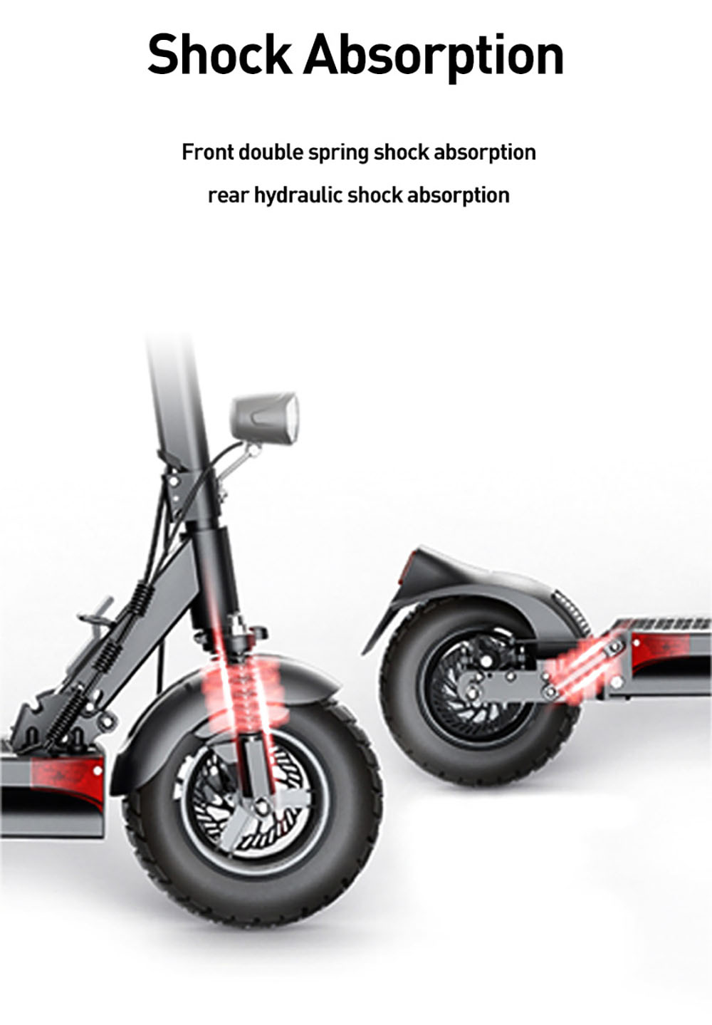JOYOR Y6-S Electric Scooter 18Ah Battery 500W Motor Up to 60KM Range 10 Inch Wheel 40Km/h Max Speed