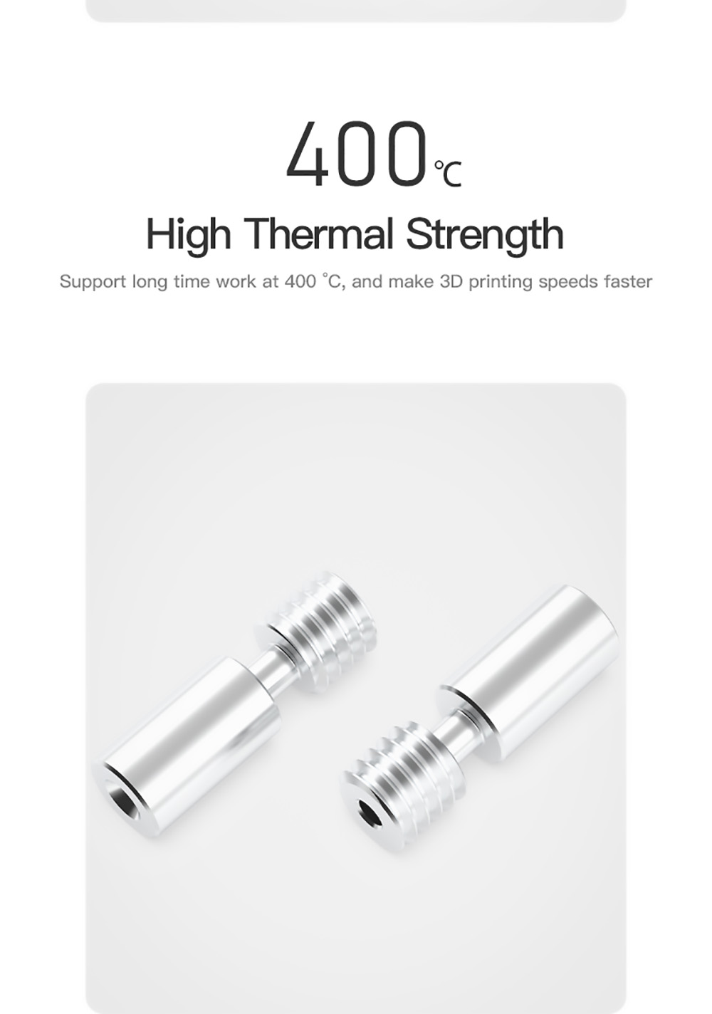 Creality Titanium Alloy Throat Tube for Ender-3 S1/ Ender-3 S1 Pro/ CR-10 Smart Pro/ Sermoon V1/ Sermoon V1 Pro