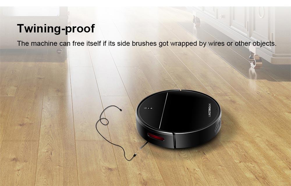 LIECTROUX M7S Pro Robot Vacuum Cleaner, 2D Map Navigation, 4400mAh Battery, Run 110mins, Dry and Wet Mopping - Black