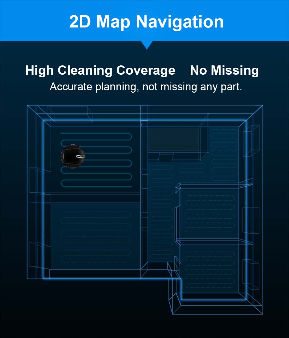 LIECTROUX V3S Pro Robot Vacuum Cleaner, 4000Pa Suction, Dry Wet Mopping, 2D Map Navigation, with Memory, WiFi App Voice Control