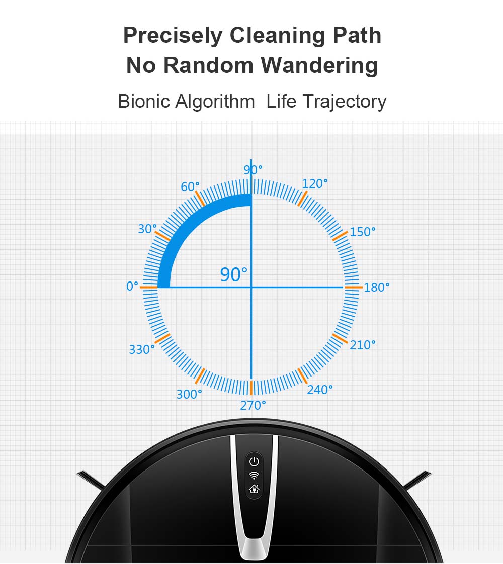 LIECTROUX V3S Pro Robot Vacuum Cleaner, 4000Pa Suction, Dry Wet Mopping, 2D Map Navigation, with Memory, WiFi App Voice Control