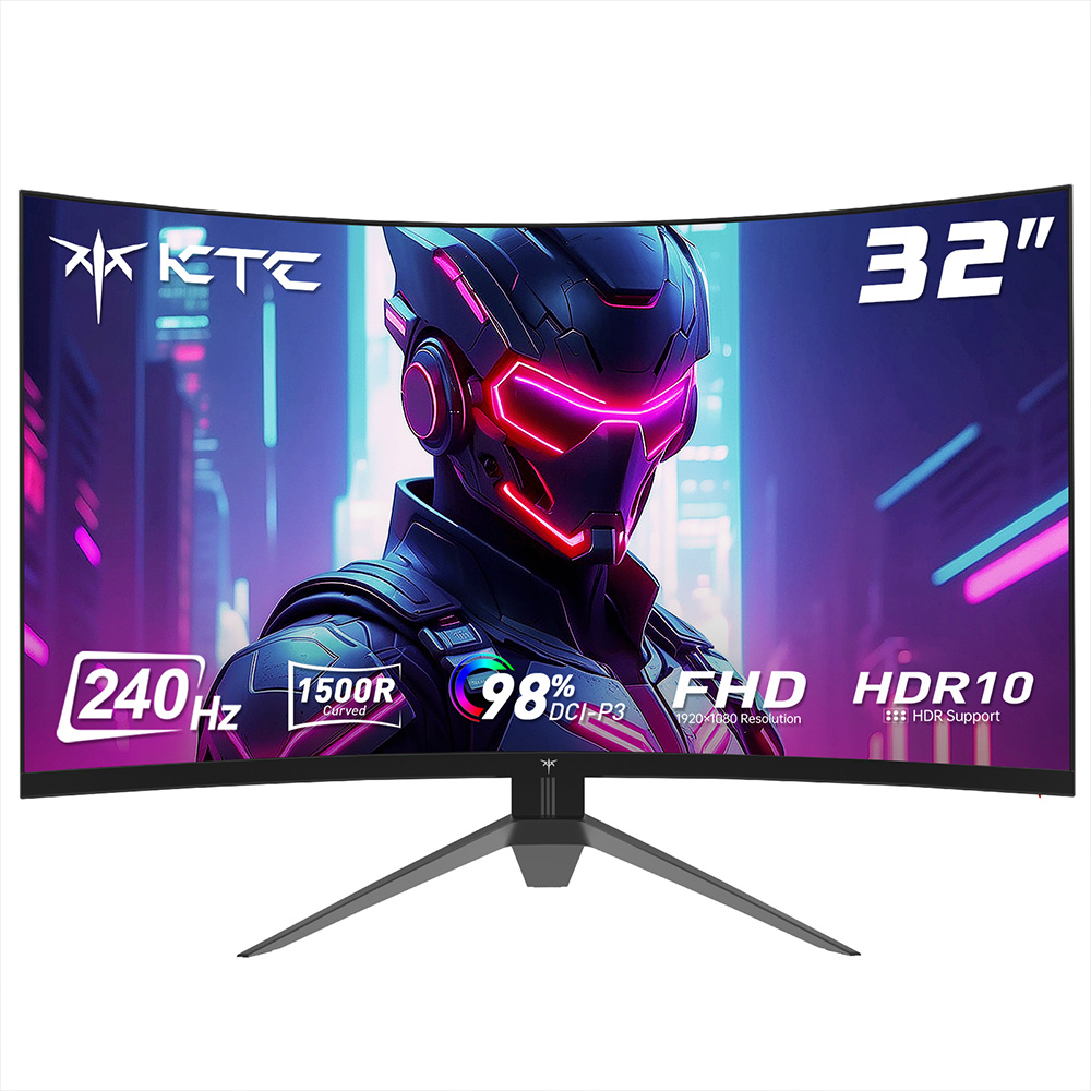 KTC H27T22 27-inch Gaming Monitor 2560x1440 QHD 16:9 ELED 180Hz Fast IPS Panel Screen 1ms GTG Response Time 99% sRGB HDR10 Low Motion Blur Compatible with FreeSync G-SYNC USB 2xHDMI2.0 2xDP1.4 Audio Out Horizontal & Vertical Rotated VESA Mount