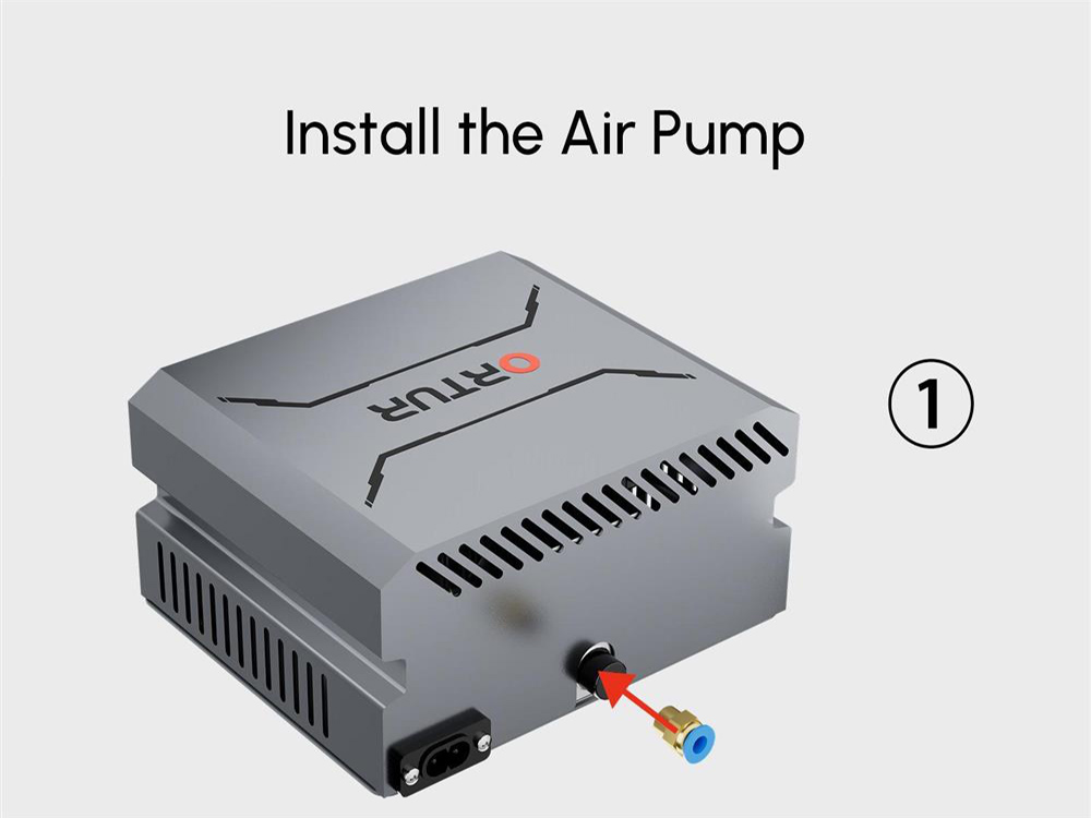 ORTUR Air Pump 1.0 for LU2-4 LF & LU2-10A, 50L/Min Air Output - UK Plug