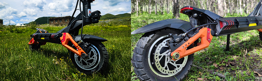 KuKirin G3 Pro 2024 Version 1200W*2 Motor Off-Road Electric Scooter 10 Inch Tire 52V 23.2Ah Removable Battery 80km range 65km/h Max Speed Dual Hydraulic Shock Absorber system IP54 Waterproof Dual Hydraulic Brake