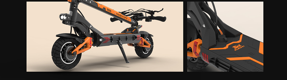KuKirin G3 Pro 2024 Version 1200W*2 Motor Off-Road Electric Scooter 10 Inch Tire 52V 23.2Ah Removable Battery 80km range 65km/h Max Speed Dual Hydraulic Shock Absorber system IP54 Waterproof Dual Hydraulic Brake