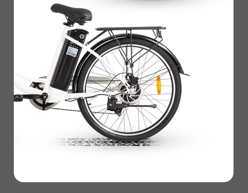 DYU C6 Electric Bicycle 350W Motor Max Speed 25km/h 36V 12.5Ah Battery 70km Max Range - Black