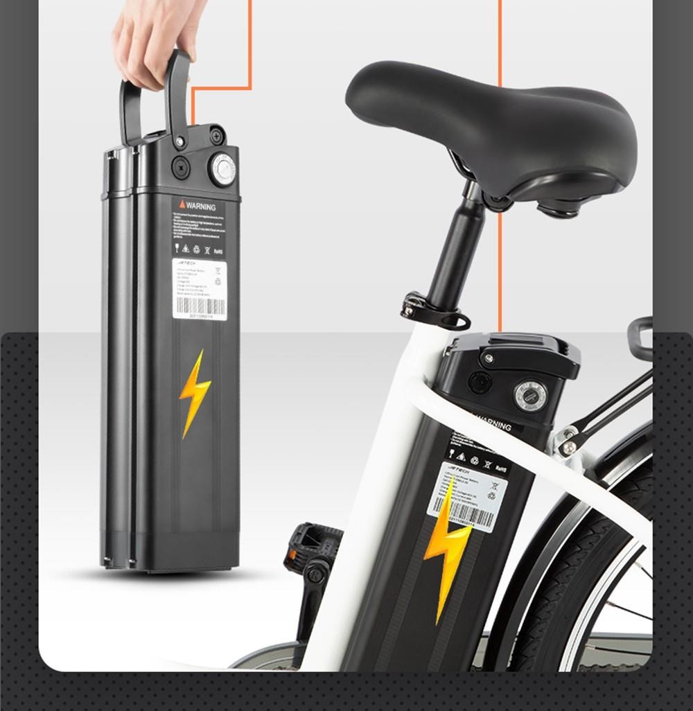 DYU C6 Electric Bicycle 350W Motor Max Speed 25km/h 36V 12.5Ah Battery 70km Max Range - Black
