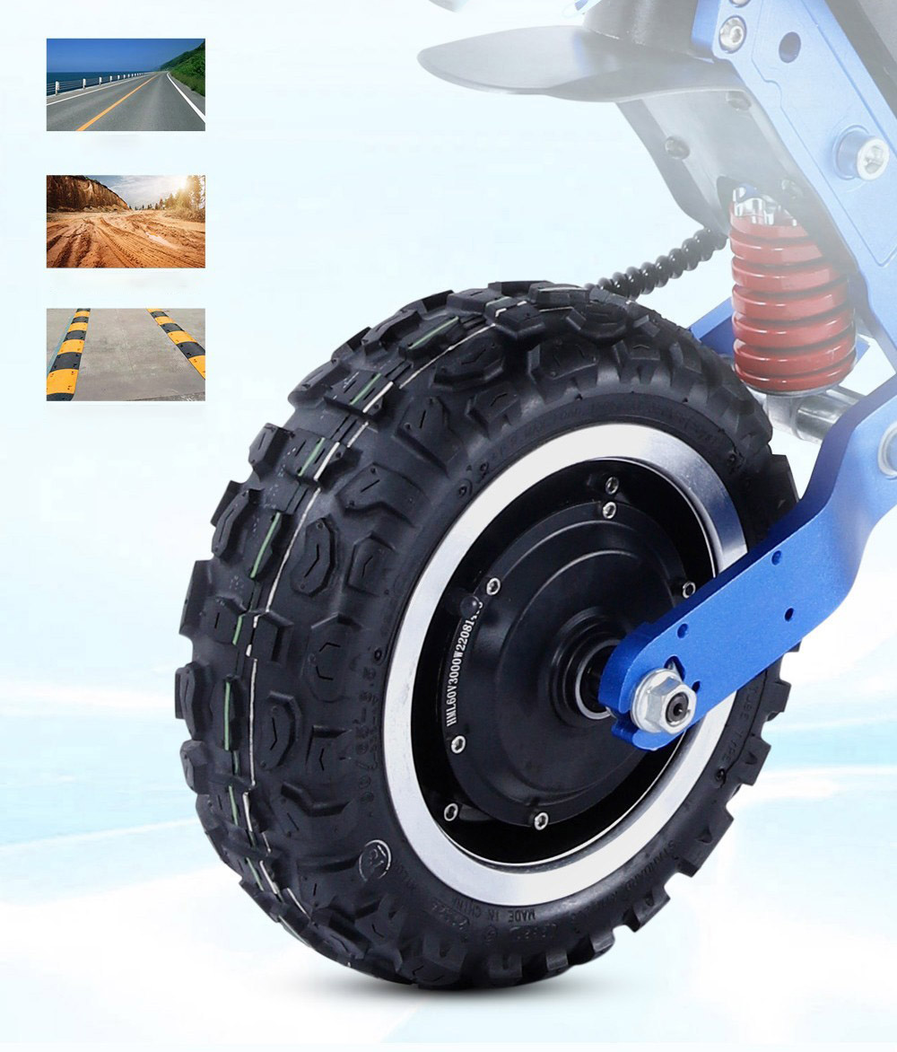 Halo Knight T108 Pro Electric Scooter 11'' Off-Road Tire 3000W*2 Motors 95Km/h Max Speed 60V 38.4Ah Battery 80KM Range 200KG Max load Front & Rear Turn Signal IPX4 Waterproof Dual Hydraulic Brakes Electric Brake