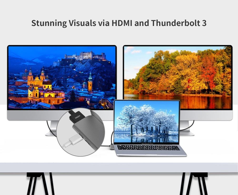 MINIX SD4 GR 480GB SSD Dual 4K@60Hz Output, USB3.0, PD & Data Up to 5Gbps, Thunderbolt 3 - Silver