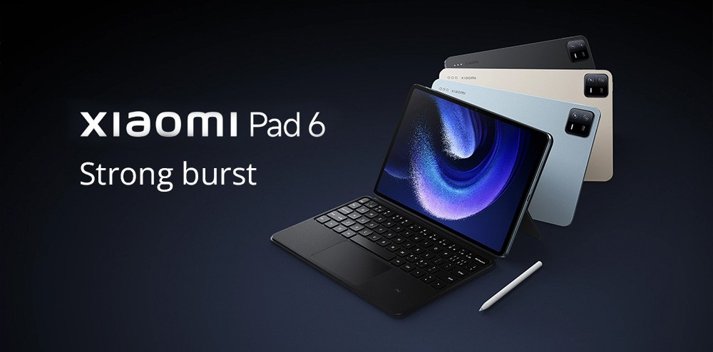 Xiaomi Pad 6 CN Version Snapdragon 870 Processor, Android 13, 8GB RAM 128GB ROM, 13MP Rear Camera 8MP Front Camera Dual-band WiFi - Blue
