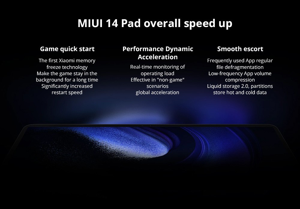 Xiaomi Pad 6 CN Version Snapdragon 870 Processor, Android 13, 8GB RAM 128GB ROM, 13MP Rear Camera 8MP Front Camera Dual-band WiFi - Blue