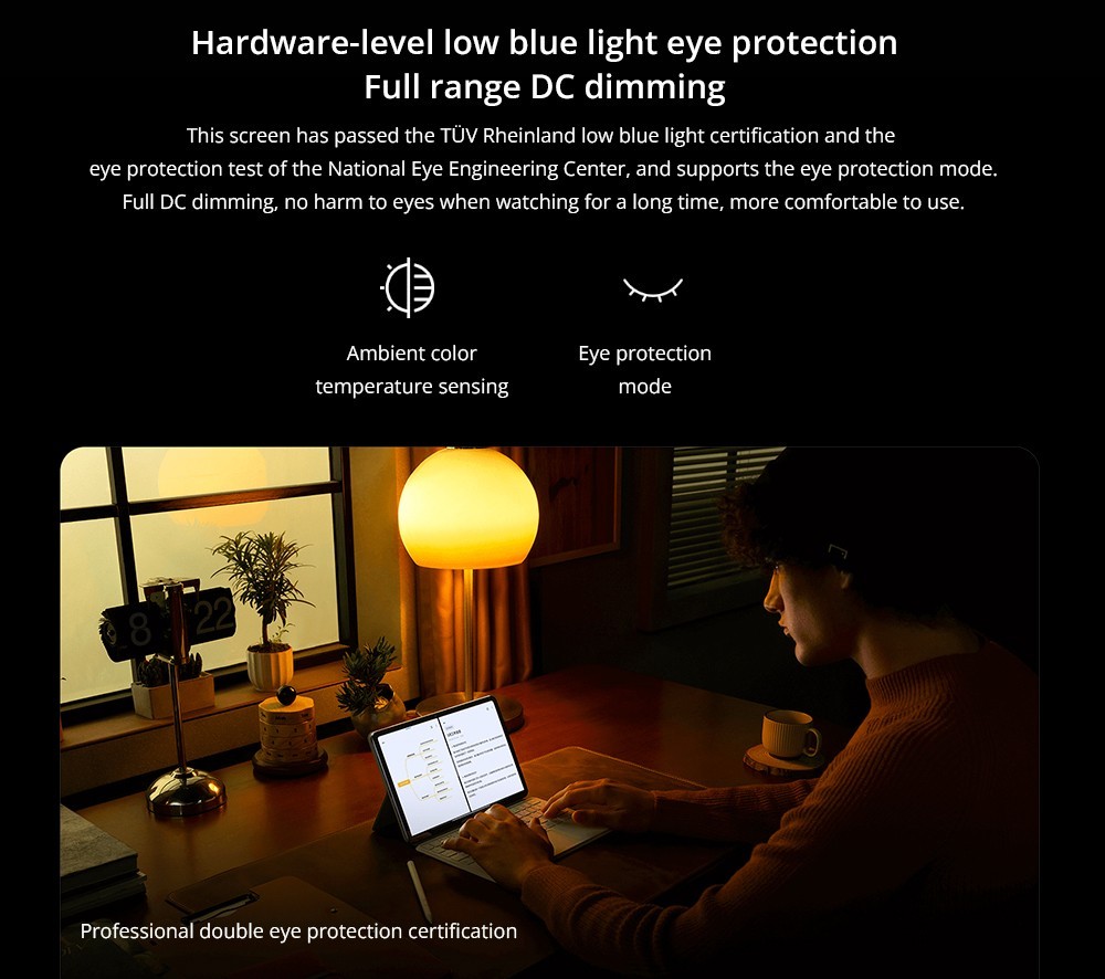 Xiaomi Pad 6 Pro CN Version Snapdragon 8+ Processor, Android 13, 8GB RAM 128GB ROM, 50MP + 20MP Cameras, WiFi 6 - Black