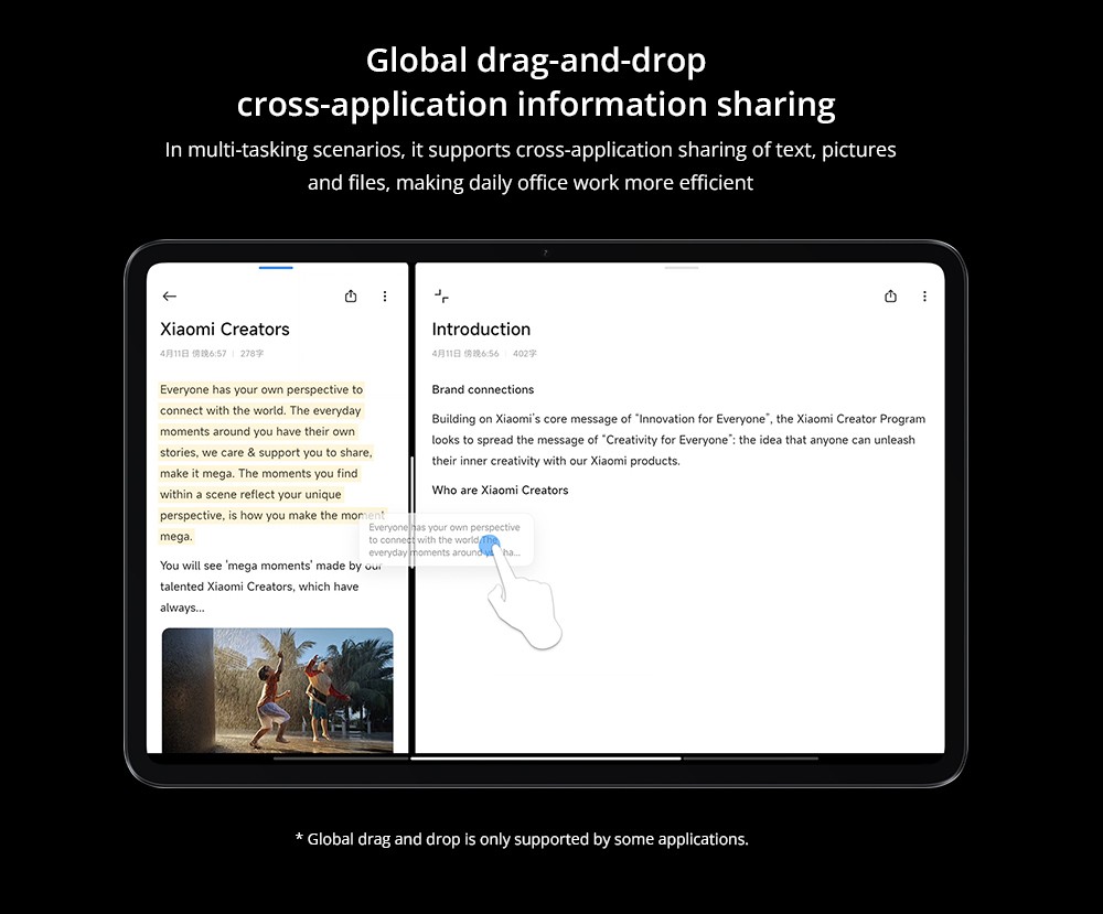 Xiaomi Pad 6 Pro CN Version Snapdragon 8+ Processor, Android 13, 8GB RAM 128GB ROM, 50MP + 20MP Cameras, WiFi 6 - Black