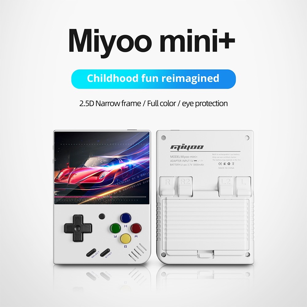 MIYOO Mini Plus Game Console 64GB - White