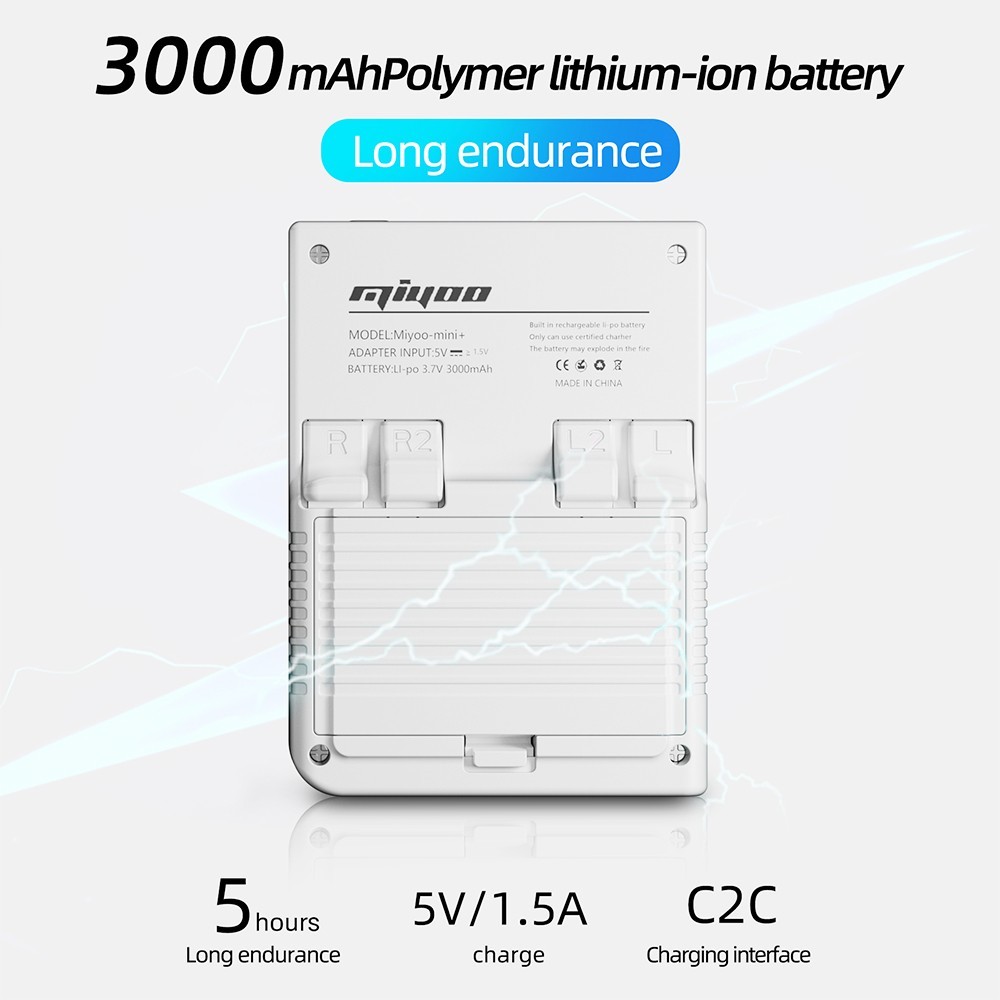 MIYOO Mini Plus Game Console 64GB - White