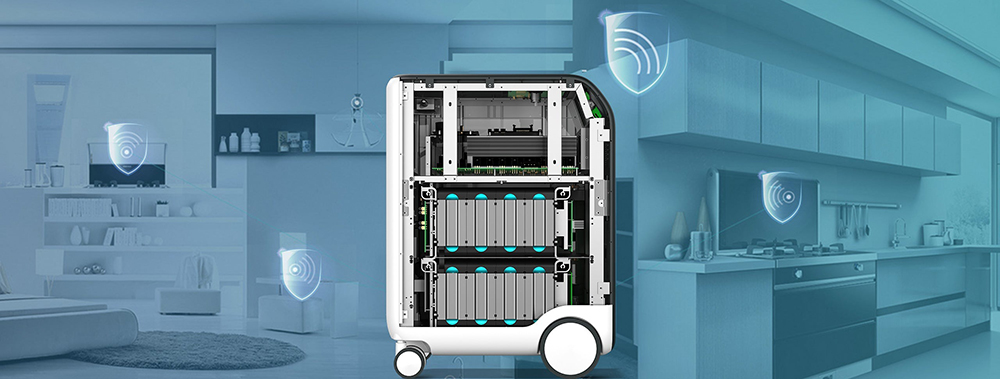 BLUETTI EP500 Portable Power Station, 5100Wh LiFePO4 Battery Solar Generator, 2000W AC Output, Seamless UPS, 15W Wireless Charging, App Control - EU Plug