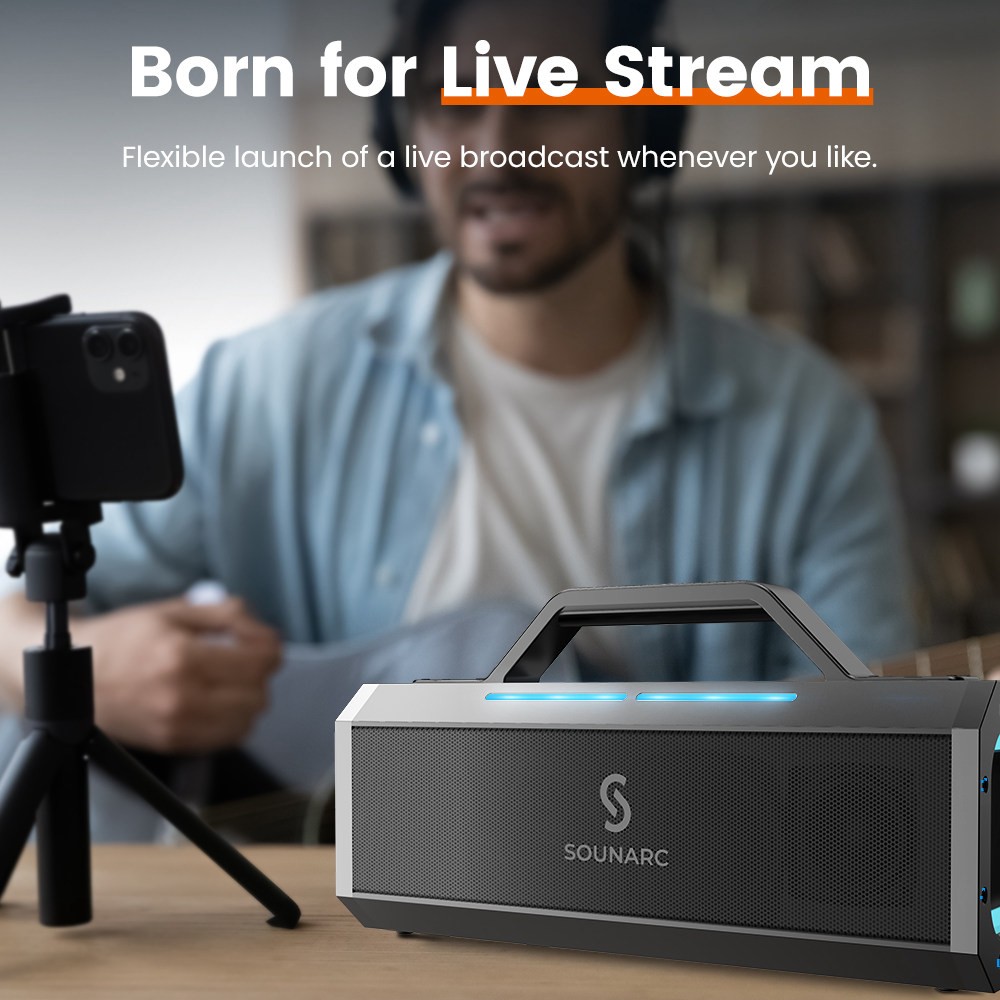 SOUNARC K1 Dual Microphone Bluetooth Speaker