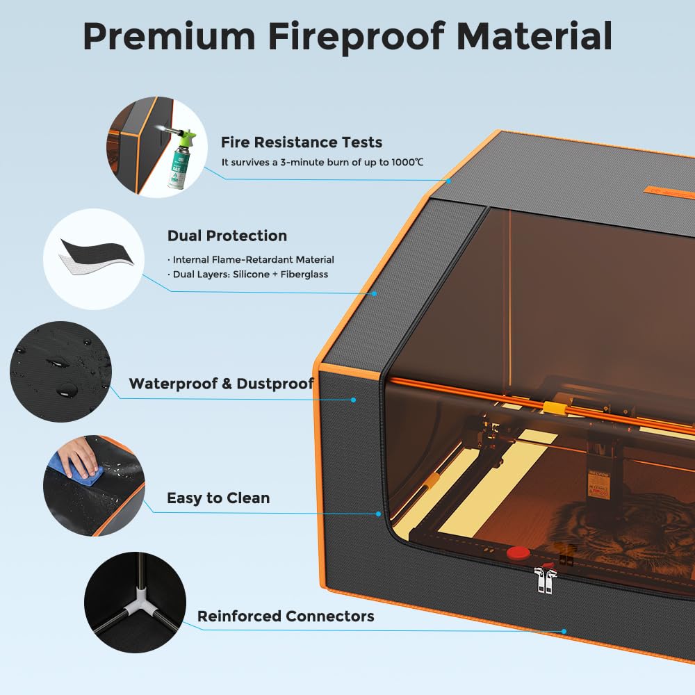 Mecpow FC1 Laser Engraver Enclosure 700x700x460mm