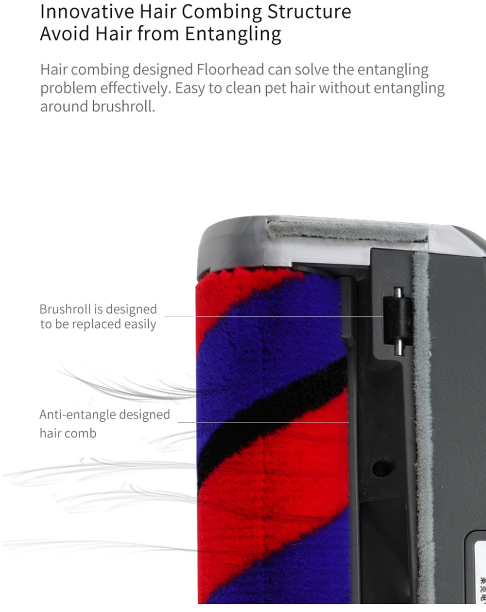 Xiaomi JIMMY JV83 Cordless Stick Vacuum Cleaner 135AW Suction 60 Minute Run Time Anti-winding Hair Mite Cleaning Global Version - Blue