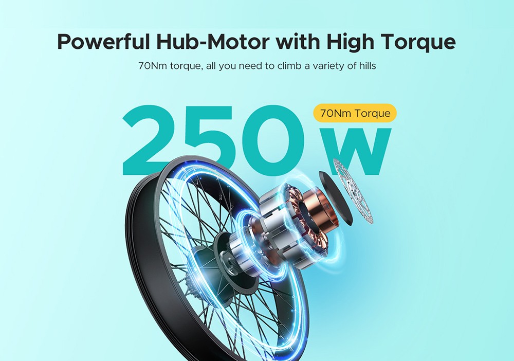 ENGWE E26 Electric Bike, 48V 16AH Battery 250W Motor Mountain Bike Shimano 7-Speed Gear 140km Max Range 25km/h Max Speed 20*4.0 Inch Tire 150kg Load Hydraulic Brake
