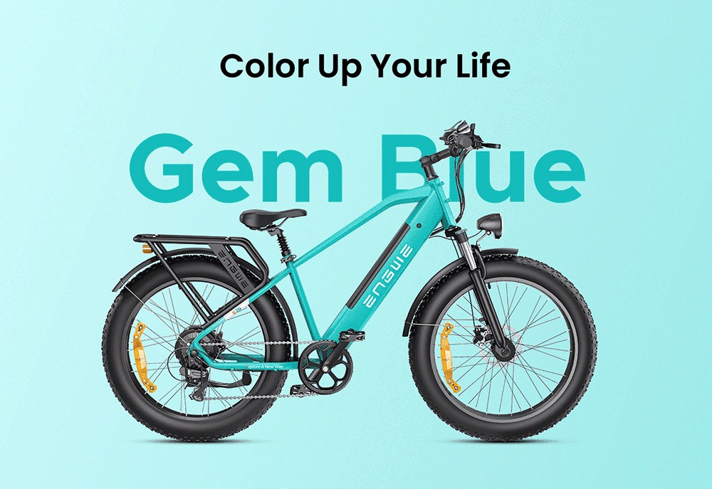 ENGWE E26 Electric Bike, 48V 16AH Battery 250W Motor Mountain Bike Shimano 7-Speed Gear 140km Max Range 25km/h Max Speed 20*4.0 Inch Tire 150kg Load Hydraulic Brake