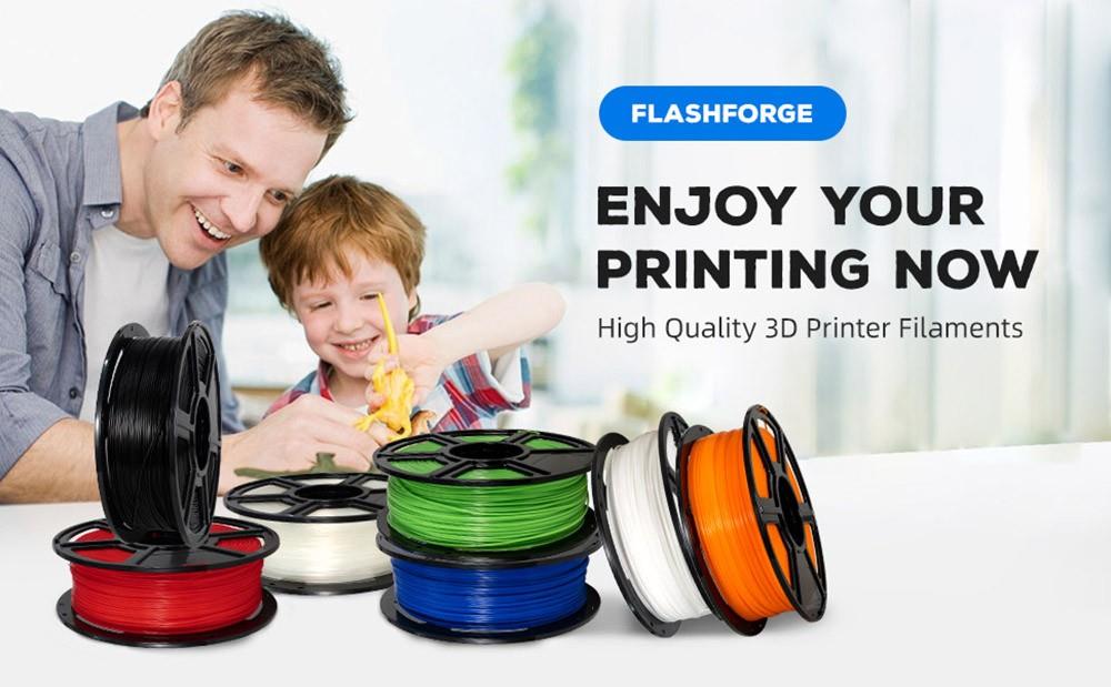 Flashforge 1.75mm Flexible 3D Printing Filament 1kg Grey
