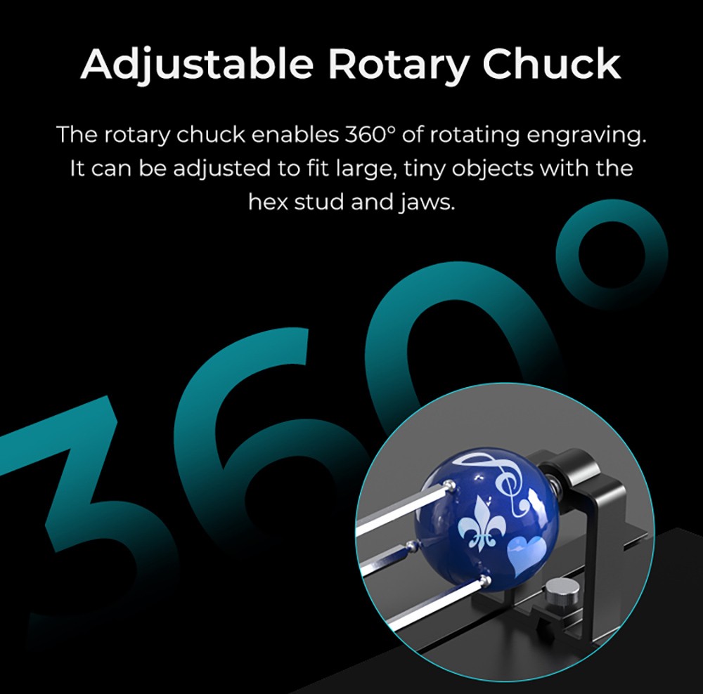 Creality Rotary Kit Pro for Curved Surface Engraving