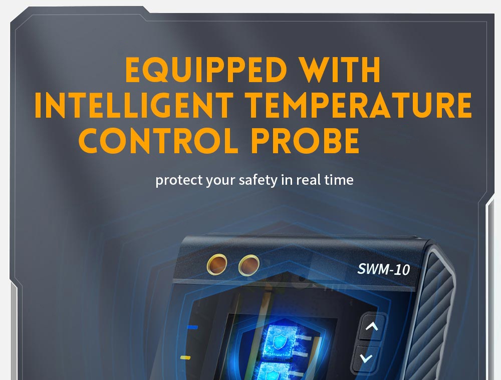 FNIRSI SWM-10 Handheld Battery Spot Welding Machine, 1200A Max Current, 5000mAh Power Bank, 1.8 inch LCD Color Screen