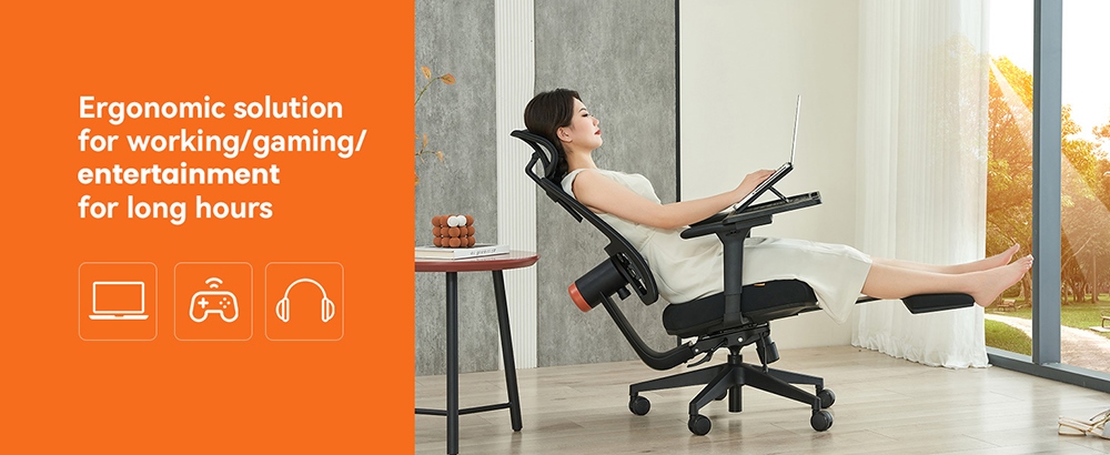 NEWTRAL LAPD Detachable Workstation Desktop for MagicH-BP/MagicH-BPro Ergonomic Chair - Black