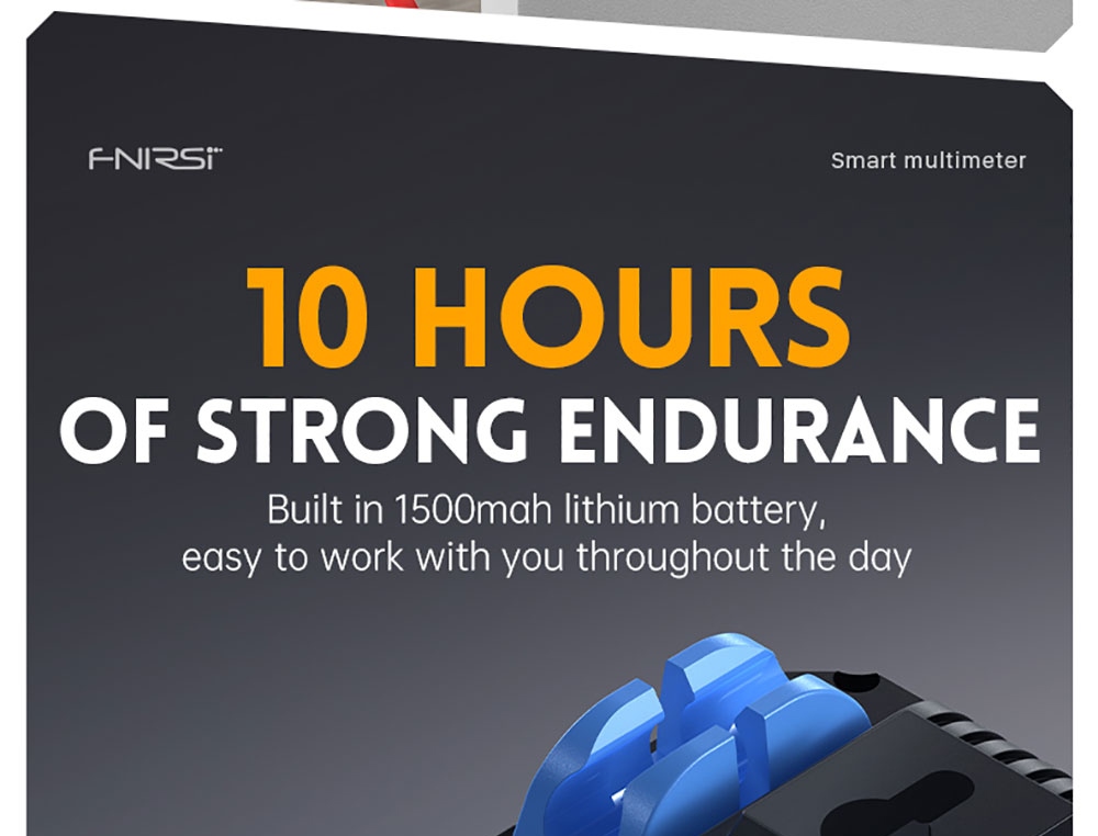 FNIRSI DMT-99 Handheld Digital Multimeter, 10000 Counts, 1000V 10A True RMS, Auto Range, AC DC Voltage Tester, NCV Measures, 1500mAh Rechargeable Battery