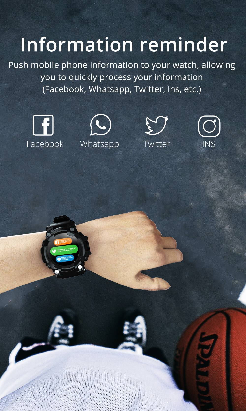 LOKMAT ATTACK Smart Watch 1.28 inch TFT Full Touch Screen Heart Rate Monitor Blood Pressure Blood Oxygen Sports Watch - Green