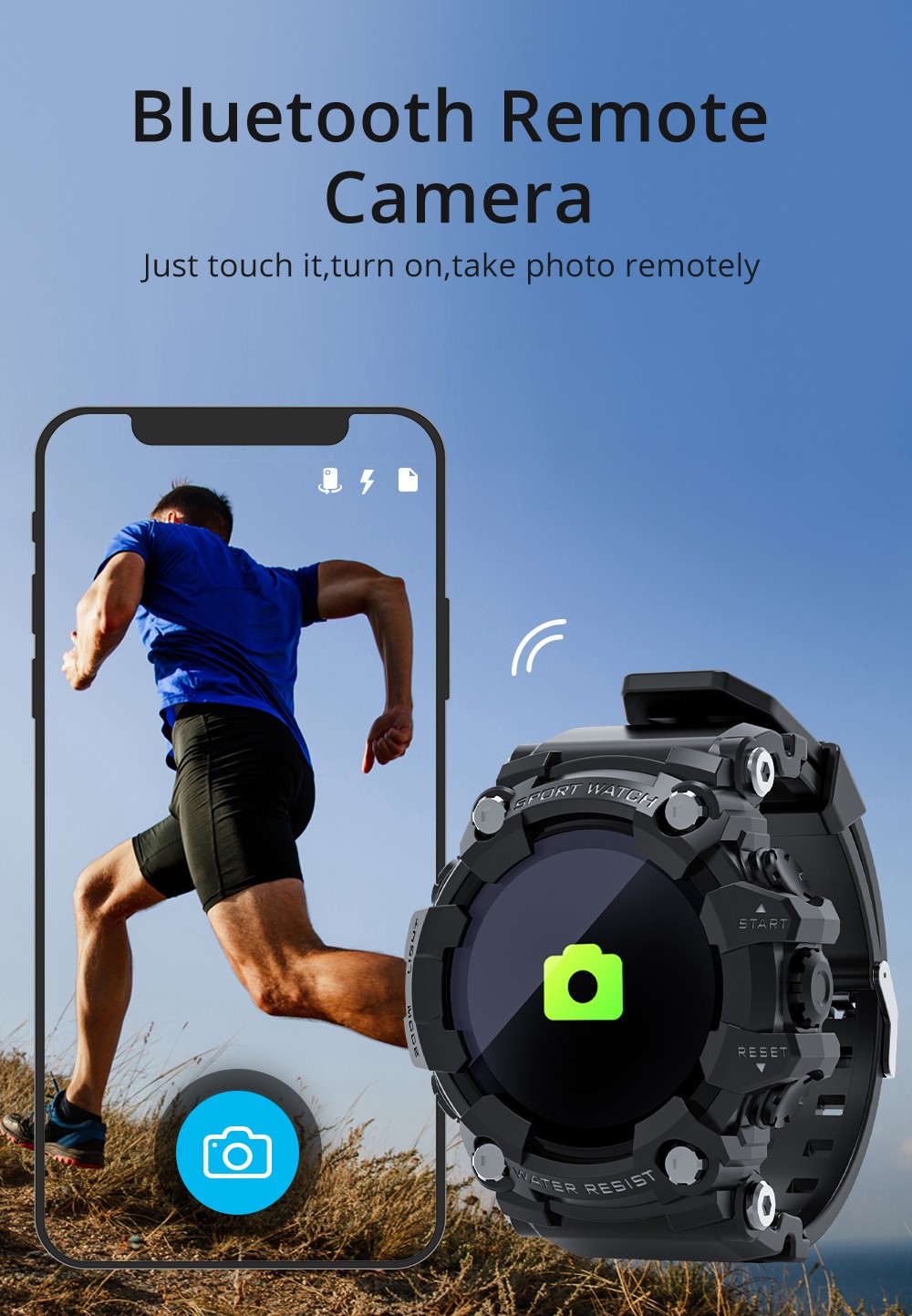 LOKMAT ATTACK Smart Watch 1.28 inch TFT Full Touch Screen Heart Rate Monitor Blood Pressure Blood Oxygen Sports Watch - Green