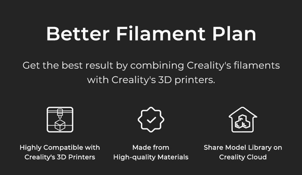 Creality Hyper-PLA Filament 1kg - Yellow