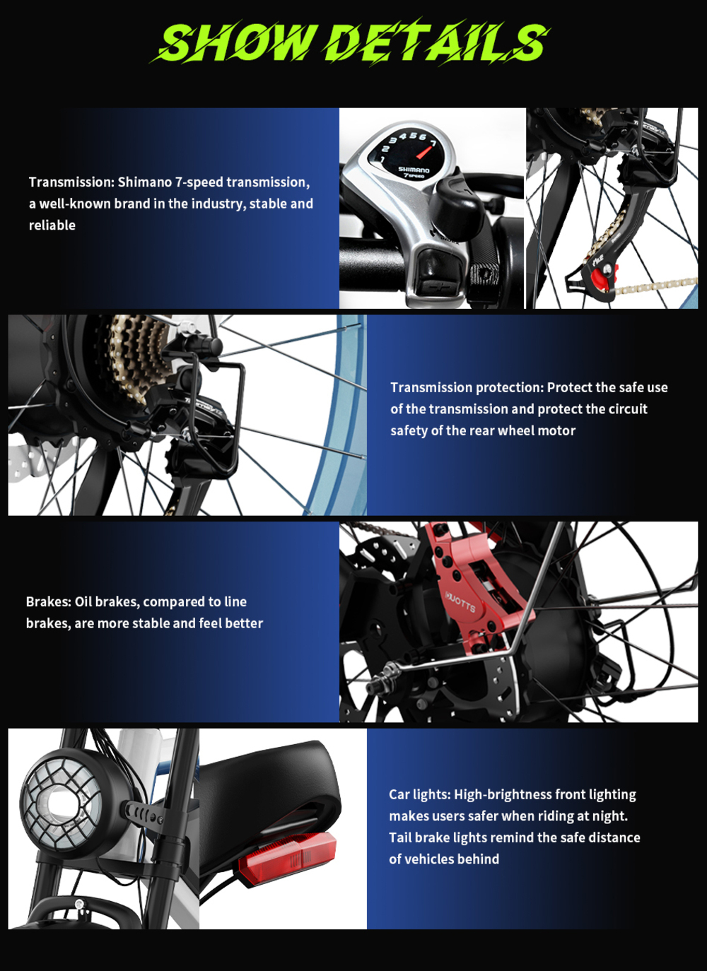 DUOTTS N26 Electric Bike, 750W*2 Motors, 55km/h Max Speed, 26*4.0
