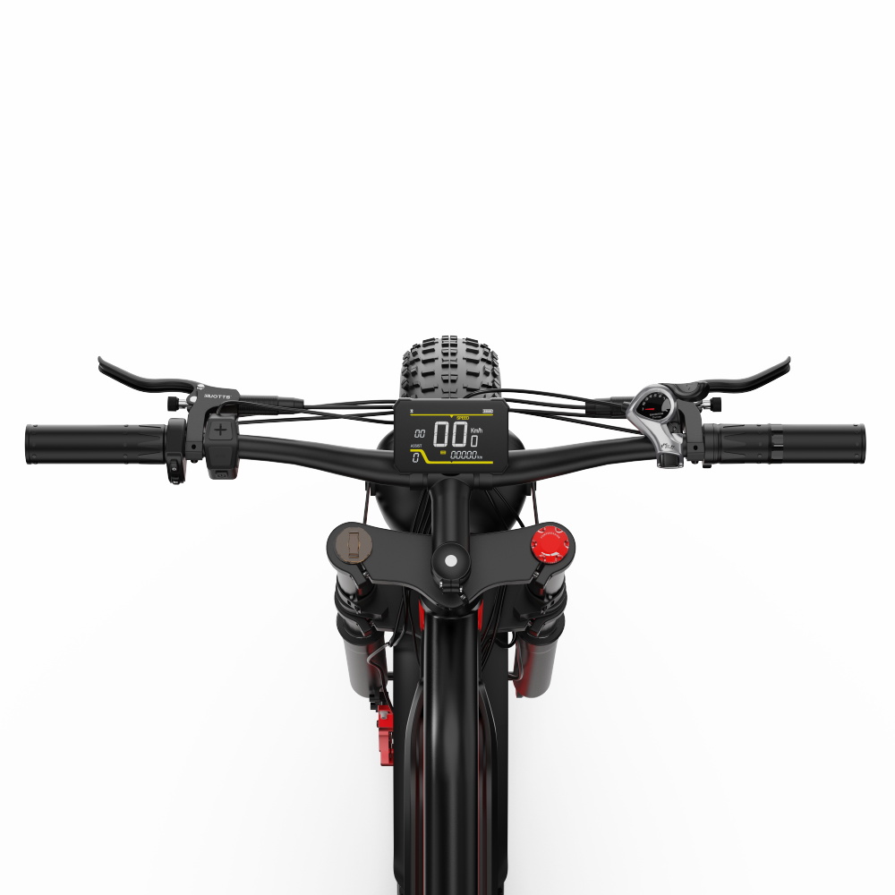 DUOTTS N26 Electric Bike, 750W*2 Motors, 55km/h Max Speed, 26*4.0' Inflatable Tires, 48V 20Ah Samsung Battery, 120-150km Range, Shimano 7-Speed, 200kg Max Load - Black