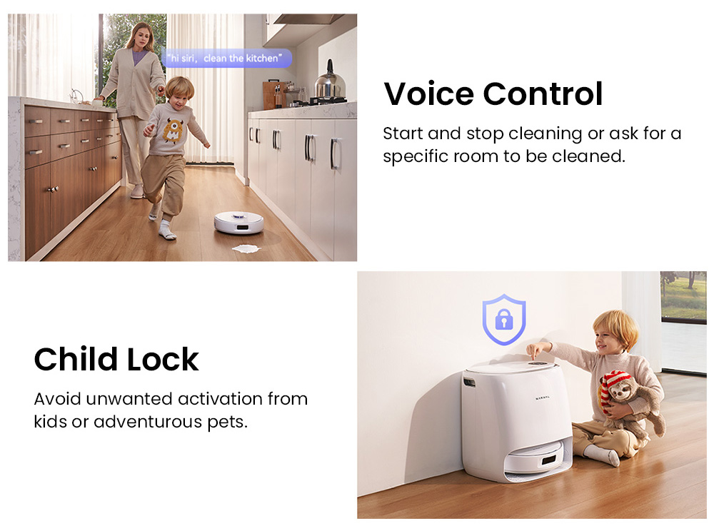 Narwal Freo X Ultra Robotic Vacuum and Mop with Auto Washing and Self-Empty, Strong 8200Pa Suction Power, Zero-Tangling Floating Brush, Automated Mop Lifting To 12mm, All-in-One Base Station