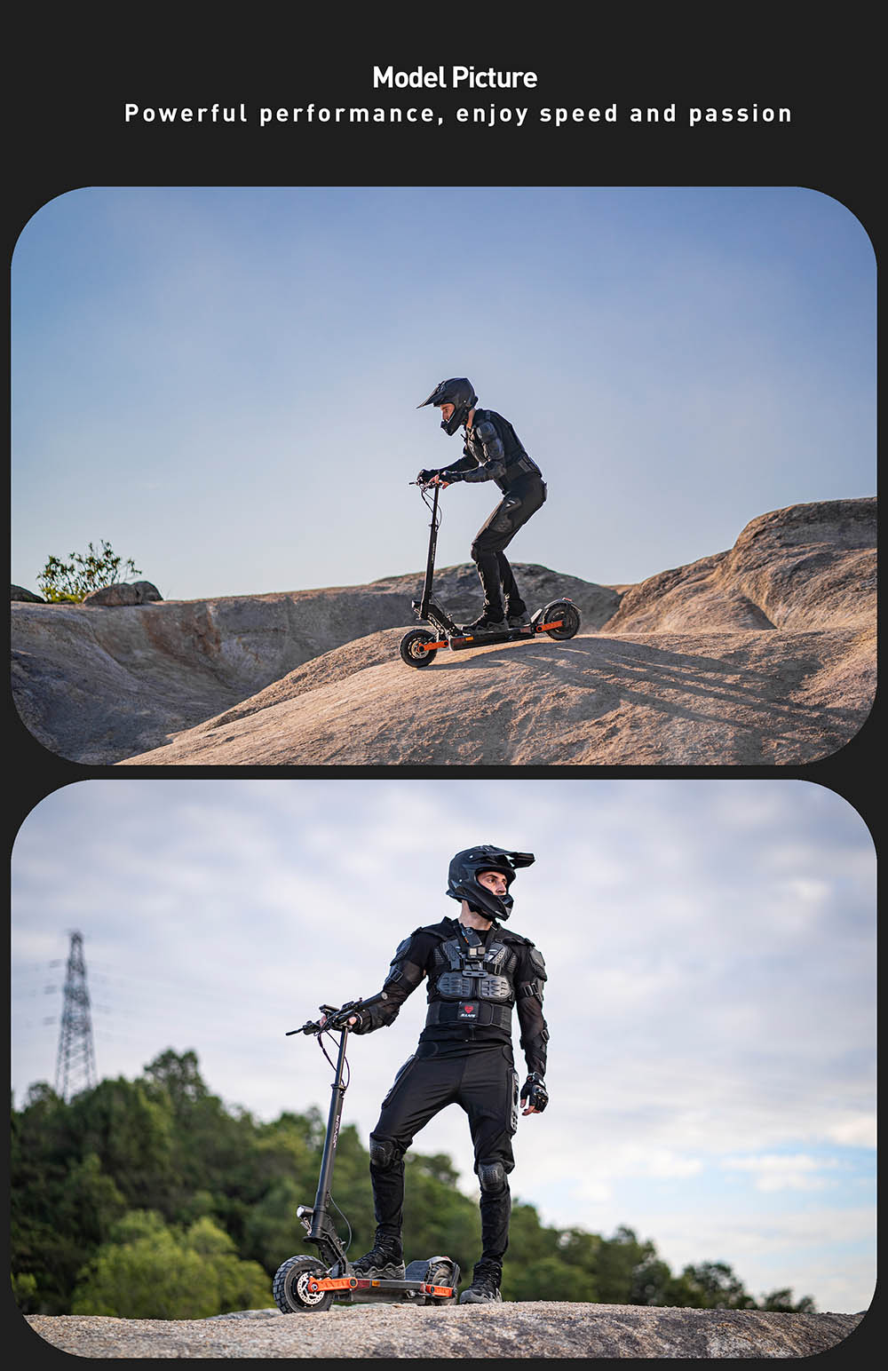 JOYOR S5-Z Electric Scooter, 48V 13Ah Battery, 600W Motor, 10*3.0 inch Tires, 25km/h Speed, 55km Range, Aluminum Alloy Frame 6 Light System Turn signal Dual Disc Brake - Black