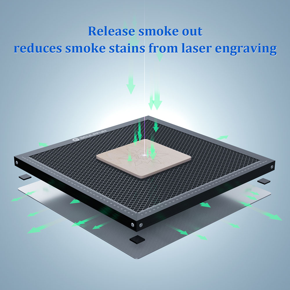 SCULPFUN 400x400mm Honeycomb Working Table for CO2/Diode Laser Engraver Cutting Machine